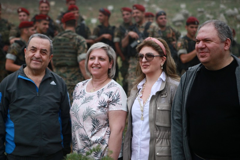 Cedar tree in memory of the Lebanese Commandos Regiment founder
